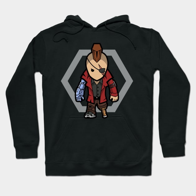 Blitz - Peg Leg Pawn (Red) Hoodie by Blitzkriegsler